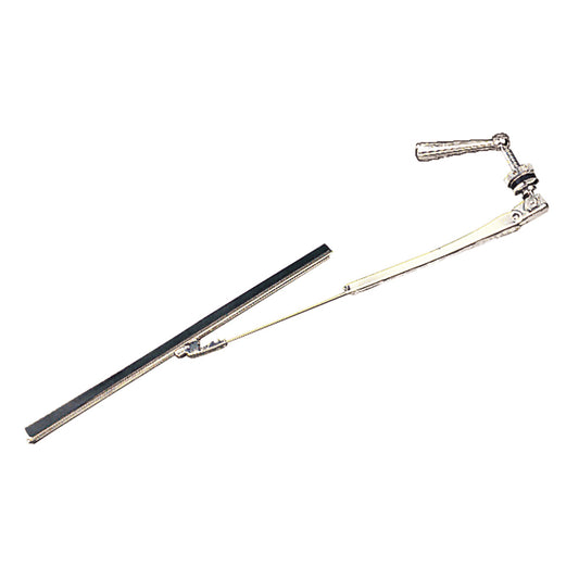 Sea-Dog Manual Windshield Wiper - Machined Brass Chrome Plated [412601-1]