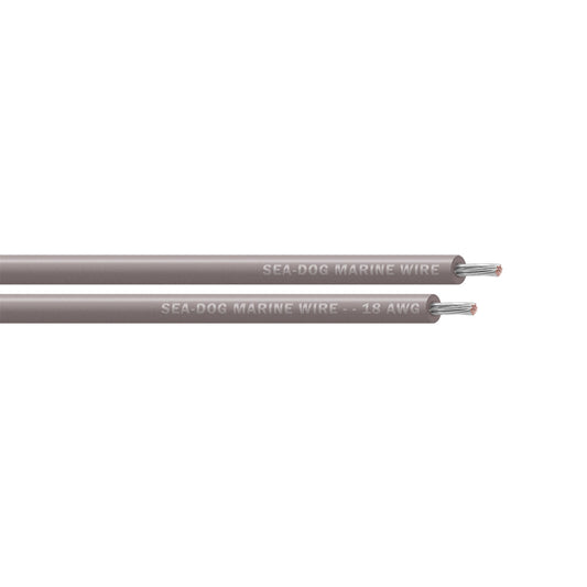 Sea-Dog 18 AWG Grey Primary Wire - 500' [8018117]