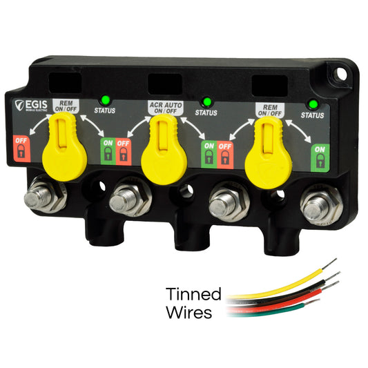Egis XD Flex 1 Triple Relay/ACR/LVD w/Knob - Tinned Wires [8730-1111]